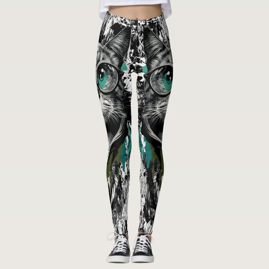 Leggings Cute Chat - Légendes de chat (Devant)