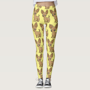 Leggings Cute Chihuahua Mama Art Thunder_Cove