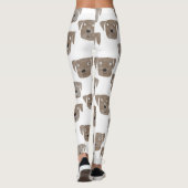Leggings Cute Chocolat Labrador Retriever Chien Motif (Dos)