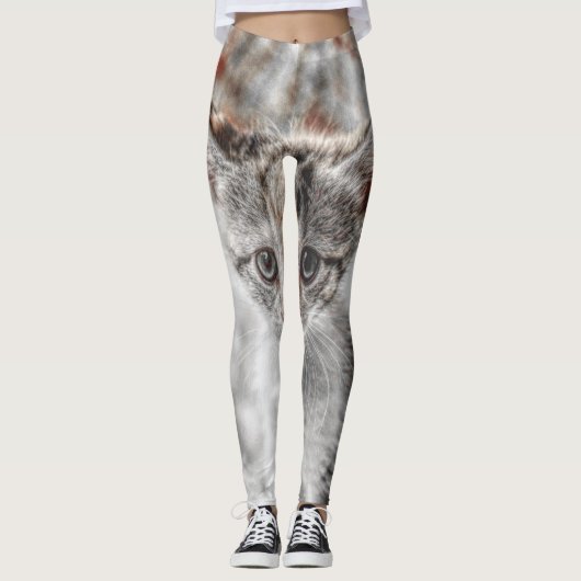 Leggings Cute Collection de chats 11 (Devant)