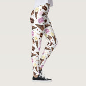 Leggings Cute Crème glacée Traite le Motif (Droite)