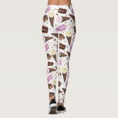 Leggings Cute Crème glacée Traite le Motif (Dos)