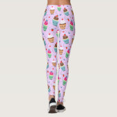 Leggings Cute cupcake motif dessert sucré (Dos)