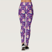 Leggings Cute Cupid Cochon Whit Hearts Motif (Dos)