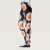 Leggings Cute Daisy Flower Botanique motif école girly (Gauche)