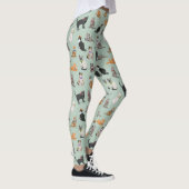 Leggings Cute Dapper Kitties Motif de chat (Droite)