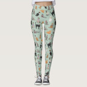 Leggings Cute Dapper Kitties Motif de chat (Devant)