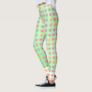 Leggings Cute drôle girly conversation personnalisée bonbon