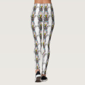Leggings Cute et adorable pattes de chien Carlin (Dos)