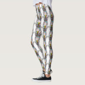 Leggings Cute et adorable pattes de chien Carlin (Gauche)