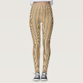 Leggings Cute fall colors fuzzy stripes seasonal patterned (Devant)