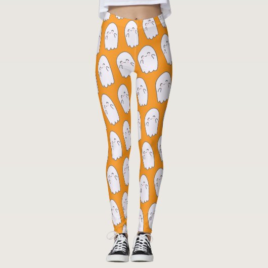 Leggings Cute Ghost Halloween Costume Leger (Devant)