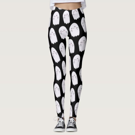 Leggings Cute Ghost Halloween Costume Leger (Devant)