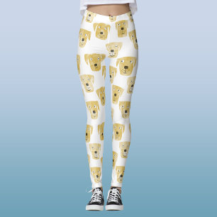 Leggings Cute Golden Labrador Retriever Chien Motif