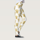 Leggings Cute Golden Labrador Retriever Chien Motif<br><div class="desc">Adorable motif d'aquarelle de Golden Labrador Retriever chiens,  parfait pour les amoureux des animaux de compagnie,  toiletteurs de chiens,  marcheurs de chiens et vétérinaires.</div>