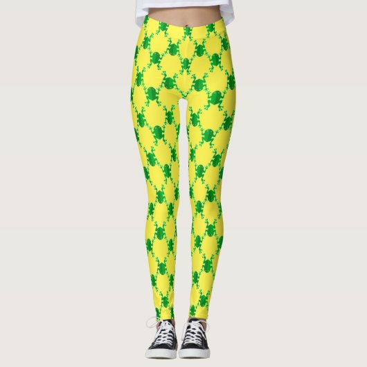 Leggings Cute grenouille caricaturale (Devant)