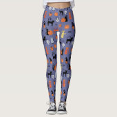 Leggings Cute Halloween Chat Éffrayant (Devant)