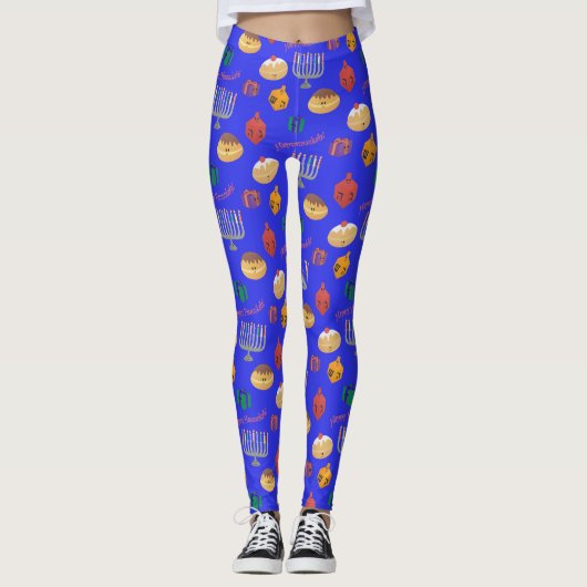 Leggings Cute Hannukah Patterned (Devant)