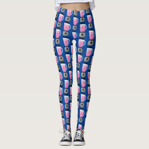 Leggings Cute happy food mixender cuisine appareil dessin a