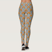 Leggings Cute Happy Ginger Cat avec Papillon (Dos)
