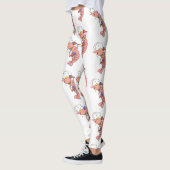 Leggings Cute happy shrimp, dessin animé de crevettes (Gauche)