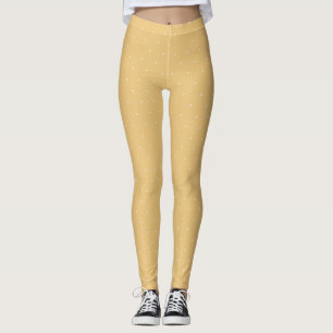 Leggings Cute Jaune et Blanc Petits Pottes Pottes