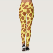 Leggings Cute jaune girafe peau douce motif (Dos)