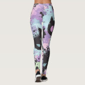 Leggings Cute Kawaii Pastel Goth Chat Déplaisant (Dos)