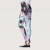 Leggings Cute Kawaii Pastel Goth Chat Déplaisant (Gauche)