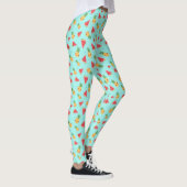 Leggings Cute Kawaii Smiling Ananas & Motif de pastèque (Droite)