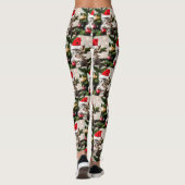 Leggings Cute Kitten jouant avec le chat de Noël Tree (Dos)