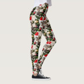 Leggings Cute Kitten jouant avec le chat de Noël Tree (Droite)