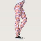 Leggings Cute Ladybugs et Daisies rose et bleu (Droite)