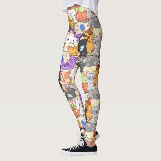 Leggings Cute Little Cats Motif (Gauche)