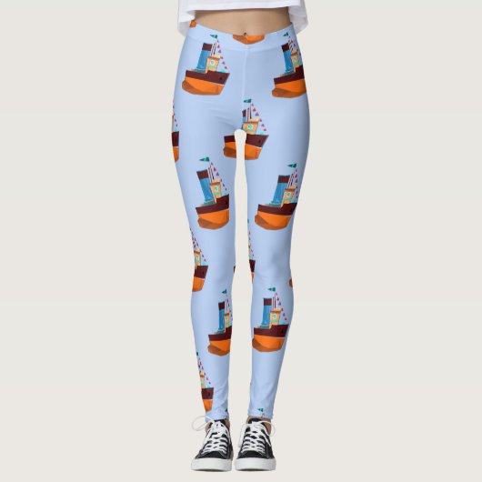 Leggings Cute Minuscule remorqueur Thunder-Cove (Devant)