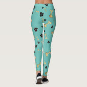 Leggings Cute moderne Chien Bone Pet Animal (Dos)
