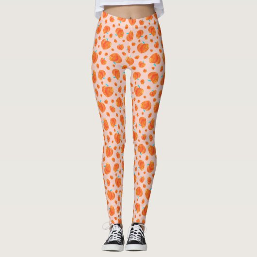 Leggings Cute Motif de pêches (Devant)