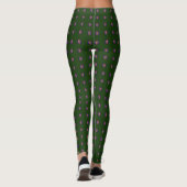 Leggings Cute Nice Jolie jungle Vert pois (Dos)