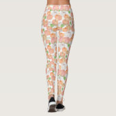 Leggings Cute orange pumpkins fall seasonal patterned (Dos)