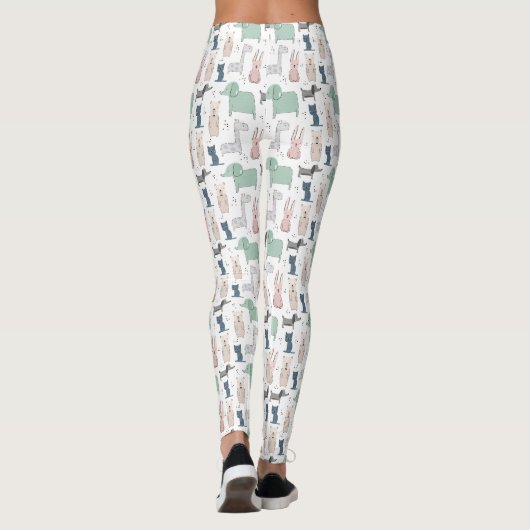 Leggings Cute Pastel Baby Motif animal (Dos)