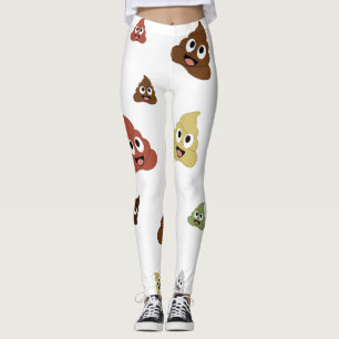 Leggings Cute Poop emoji funny