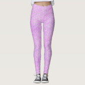 Leggings Cute Purple Cats Whimsical Patterned (Devant)