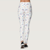 Leggings Cute Rainbows & Hearts Motif (Dos)