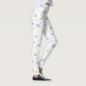 Leggings Cute Rainbows & Hearts Motif (Droite)