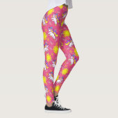 Leggings Cute rose chaud Sunny Unicorn Design Motif (Droite)