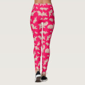 Leggings Cute Sphynx chat, rose (Dos)