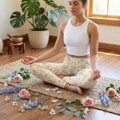 Leggings Cute Spring Floral Print - Pastel Ditsy Floral