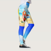 Leggings Cute Tiny Beach Shacks Thunder_Cove (Droite)