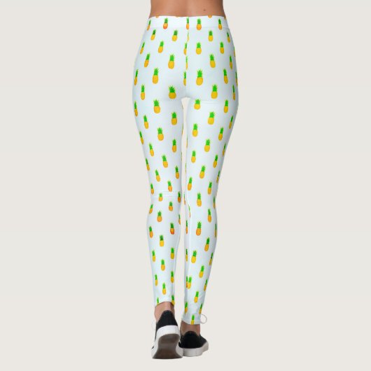 Leggings Cute Tropical Pineapple Pattern (Dos)