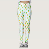 Leggings Cute Tropical Pineapple Pattern (Devant)